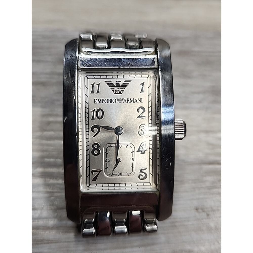 EMPORIA ARMANI, LADIES WATCH AR1070, SUB SECOND DIAL, QUARTZ, STAINLESS STEEL